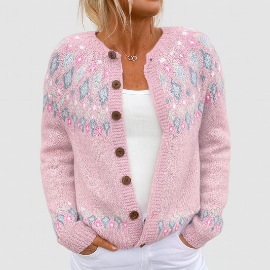 | Luźny Sweter z Wzorem