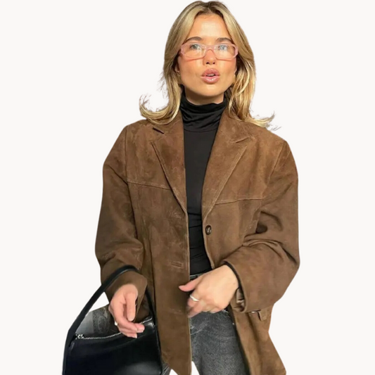 | Damski blazer z zamszu